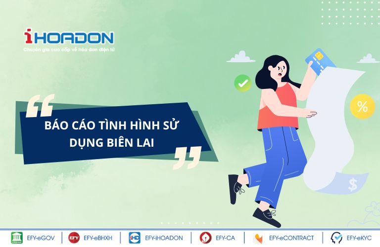 Báo cáo tình hình sử dụng biên lai