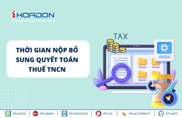 Thời gian nộp bổ sung quyết toán thuế TNCN