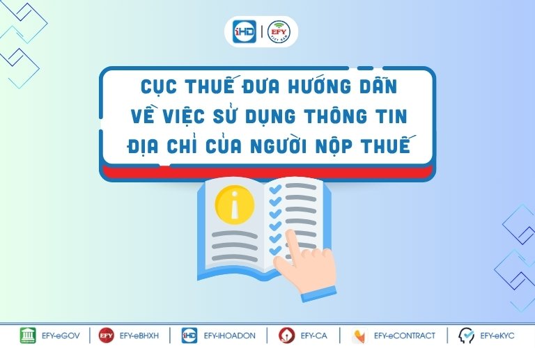 Điều chỉnh hóa đơn điện tử theo địa chỉ mới