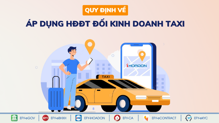  hóa đơn điện tử đối với kinh doanh taxi