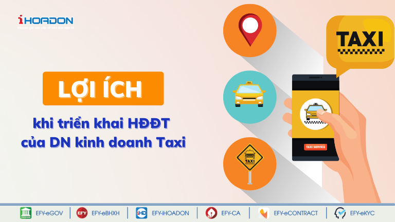  hóa đơn điện tử đối với kinh doanh taxi