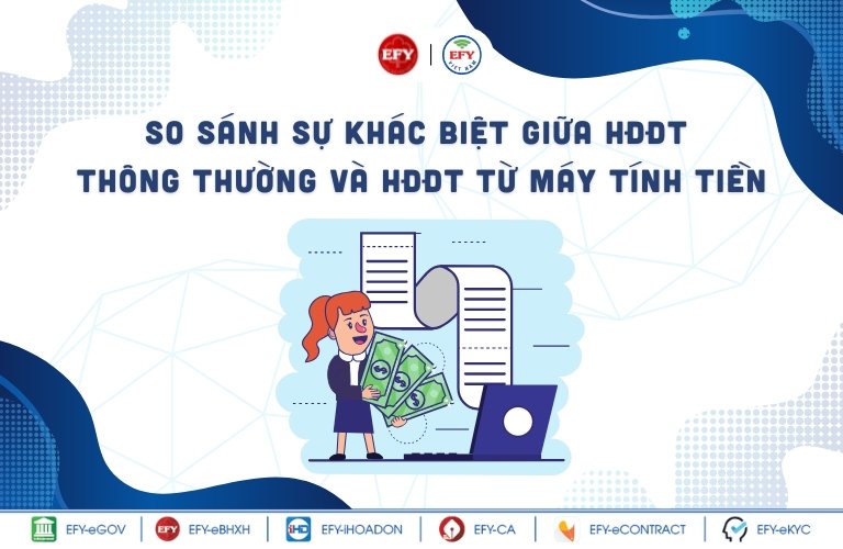 Phân biệt HDDT thường và HDDT từ máy tính tiền