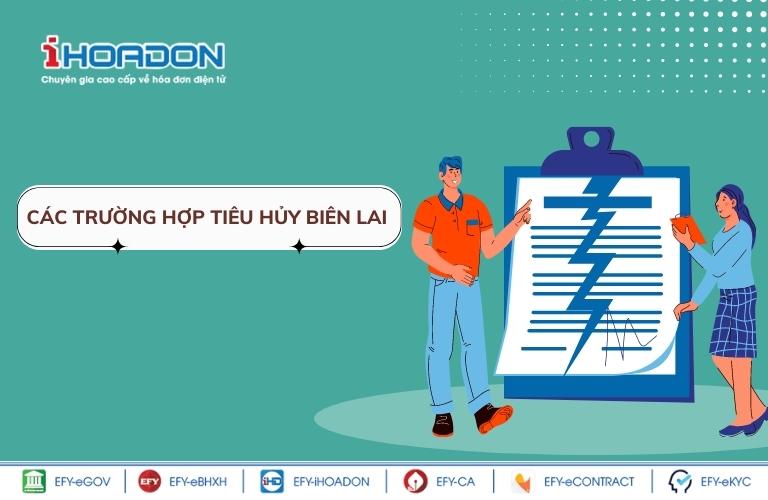 2. Các trường hợp tiêu hủy biên lai theo quy định mới nhất