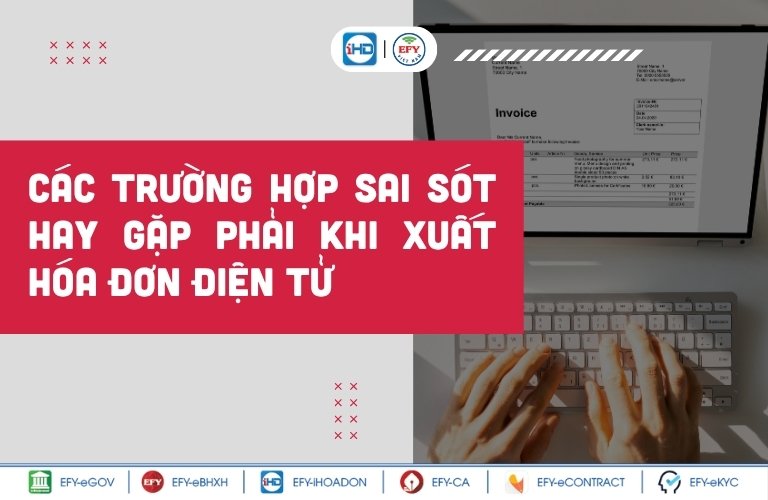 xử lý sai sót khi xuất hóa đơn điện tử