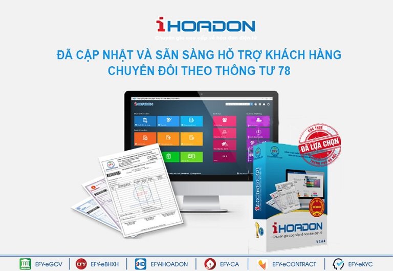 iHOADON sẵn sàng hỗ trợ khách hàng chuyển đổi hóa đơn điện tử theo thông tư 78
