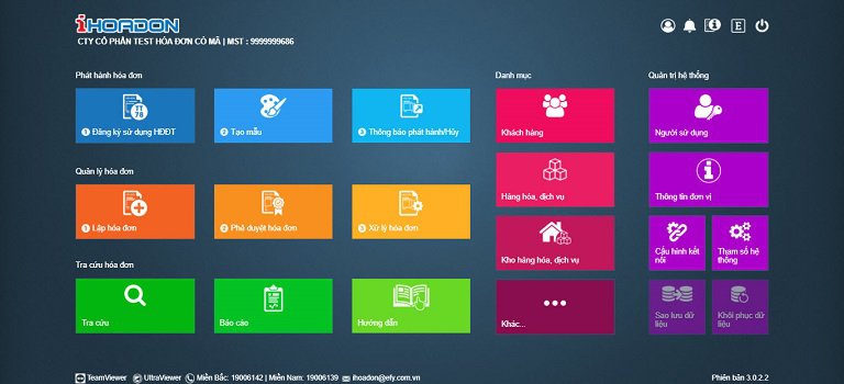 Đăng nhập phần mềm iHOADON, chọn mục Xử lý hóa đơn.