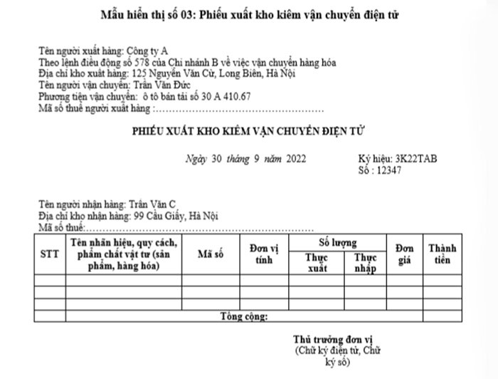 Các chỉ tiêu bắt buộc trên hóa đơn điện tử