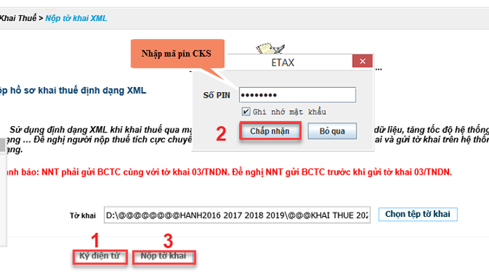 Hướng dẫn cách kê khai thuế qua mạng