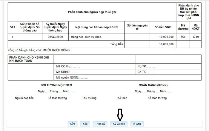 Đăng ký tài khoản ngân hàng nộp thuế điện tử