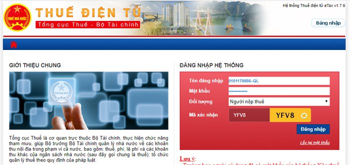 Hướng dẫn nộp thuế điện tử mới nhất