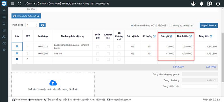 HƯỚNG DẪN LẬP HÓA ĐƠN GIẢM THUẾ THEO NQ43/2022/QH15