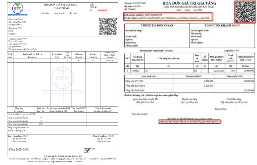 lưu ý về hóa đơn điện tử không có mã và hóa đơn điện tử có mã ...