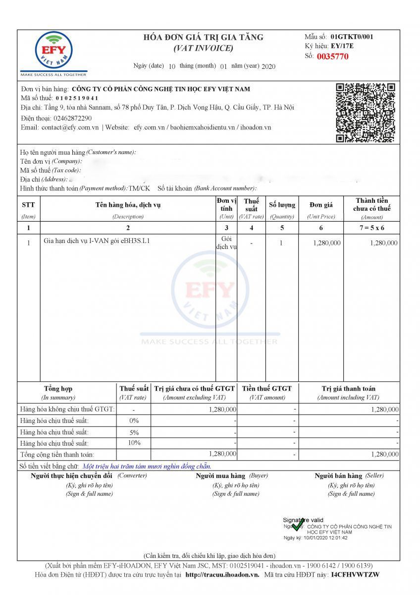 Thủ tục mua hóa đơn lẻ tại chi cục Thuế