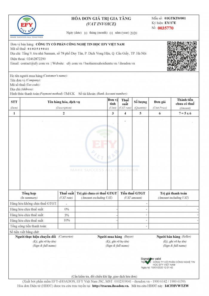 Thủ tục mua hoá đơn lẻ tại chi cục thuế